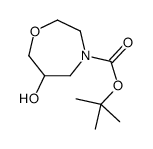 4-BOC-[1,4]氧杂氮杂环庚烷-6-羟基结构式