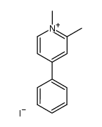 1,2-dimethyl-4-phenylpyridinium iodide结构式