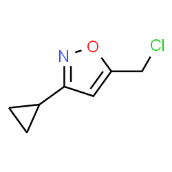 Isoxazole, 5-(chloromethyl)-3-cyclopropyl- (9CI) structure