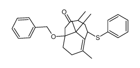 Bicyclo(5.3.1)undec-7-en-3-one, 4,8,11,11-tetramethyl-1-(phenylmethoxy )-6-(phenylthio)-, (4-endo,6-exo)-(+-)- picture