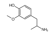 4-(2-氨基丙基)-2-甲氧基苯酚结构式