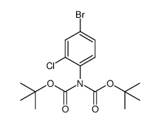 N,N-bis(tert-butoxycarbonyl)-4-bromo-2-chloroaniline Structure