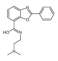 N-[2-(dimethylamino)ethyl]-2-phenyl-1,3-benzoxazole-7-carboxamide结构式