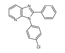 3-(4-chlorophenyl)-2-phenylimidazo[4,5-b]pyridine结构式