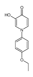 1-(4-ethoxyphenyl)-3-hydroxy-pyridin-4(1H)-one结构式