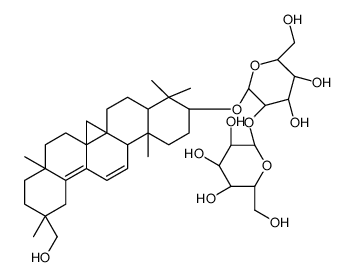 (2S,3R,4S,5S,6R)-2-[(2S,3R,4S,5S,6R)-2-[[(3S,4aR,6aR,6bS,8aS,11S,14bS)-11-(hydroxymethyl)-4,4,6a,6b,8a,11,14b-heptamethyl-1,2,3,4a,5,6,7,8,9,10,12,14a-dodecahydropicen-3-yl]oxy]-4,5-dihydroxy-6-(hydroxymethyl)oxan-3-yl]oxy-6-(hydroxymethyl)oxane-3,4,5-tri Structure