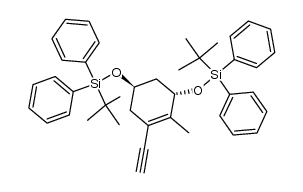 (3S,5R)-3,5-bis[((tert-butyldiphenyl)silyl)oxy]-1-ethynyl-2-methylcyclohex-1-ene Structure