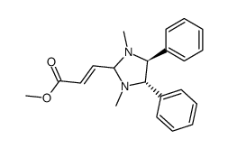 Methyl (4RS,5RS)-(E)-3-(1,3-Dimethyl-4,5-diphenylimidazolidin-2-yl)propenoate结构式