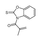 2-methyl-1-(2-sulfanylidene-1,3-benzoxazol-3-yl)prop-2-en-1-one结构式