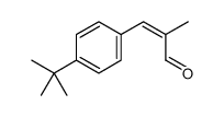 p-tert-butyl-2-methylcinnamaldehyde structure