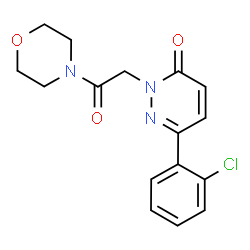 6-(2-chlorophenyl)-2-[2-(morpholin-4-yl)-2-oxoethyl]pyridazin-3(2H)-one structure