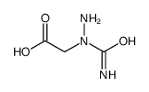 [1-(aminocarbonyl)hydrazino]acetic acid Structure