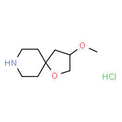 3-methoxy-1-oxa-8-azaspiro[4.5]decane hydrochloride Structure