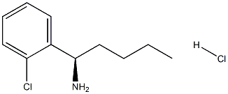 (1R)-1-(2-CHLOROPHENYL)PENTAN-1-AMINE HYDROCHLORIDE结构式