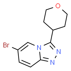 6-Bromo-3-(oxan-4-yl)-[1,2,4]triazolo[4,3-a]pyridine structure