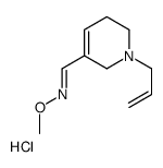 (E)-N-methoxy-1-(1-prop-2-enyl-3,6-dihydro-2H-pyridin-5-yl)methanimine,hydrochloride Structure