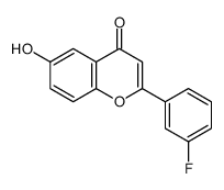 2-(3-fluorophenyl)-6-hydroxychromen-4-one Structure