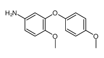 4-甲氧基-3-甲氧基苯氧基苯胺结构式