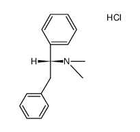 ((R)-bibenzyl-α-yl)-dimethyl-amine, hydrochloride结构式