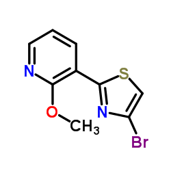 4-Bromo-2-(2-methoxypyridin-3-yl)thiazole picture