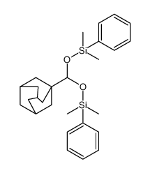 4-(adamantan-1-yl)-2,6-dimethyl-2,6-diphenyl-3,5-dioxa-2,6-disilaheptane结构式