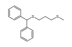 benzhydryl(3-(methylthio)propyl)sulfane Structure