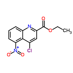 ethyl 4-chloro-5-nitroquinoline-2-carboxylate Structure