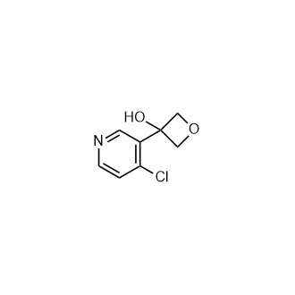 3-(4-Chloropyridin-3-yl)oxetan-3-ol Structure