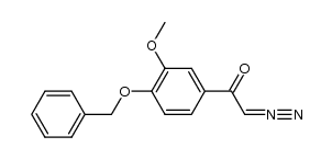 1-(4-benzyloxy-3-methoxy-phenyl)-2-diazo-ethanone Structure