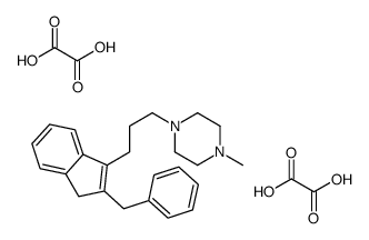 1-[3-(2-benzyl-3H-inden-1-yl)propyl]-4-methylpiperazine,oxalic acid Structure