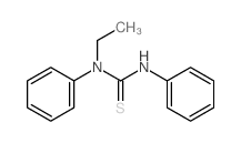 Thiourea,N-ethyl-N,N'-diphenyl- structure