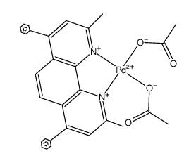 [η2-bathocuproine]palladium(II) diacetate结构式