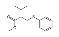 methyl 3-methyl-2-((phenylthio)methyl)butyrate结构式