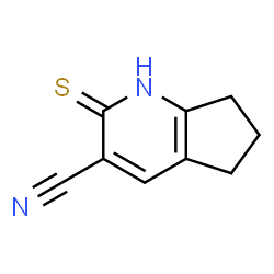 2-Sulfanyl-5H,6H,7H-cyclopenta-[b]pyridine-3-carbonitrile结构式