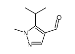 1H-Pyrazole-4-carboxaldehyde,1-methyl-5-(1-methylethyl)-(9CI)结构式
