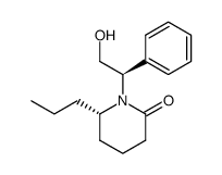 (1'R,6S)-(+)-1-(2'-hydroxy-1'-phenyl-ethyl)-6-propyl-piperidin-2-one结构式