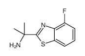 2-Benzothiazolemethanamine,4-fluoro-alpha,alpha-dimethyl-(9CI) structure