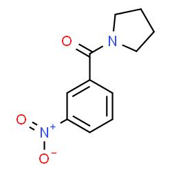 (3-nitrophenyl)(pyrrolidin-1-yl)methanone结构式