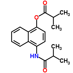 4-(Isobutyrylamino)-1-naphthyl 2-methylpropanoate Structure