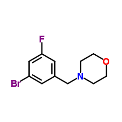 4-(3-Bromo-5-fluorobenzyl)morpholine结构式