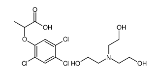 tris(2-hydroxyethyl)ammonium 2-(2,4,5-trichlorophenoxy)propionate结构式