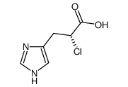 (R)-(+)-2-Chloro-3-[4(5)-imidazolyl]propionic Acid结构式