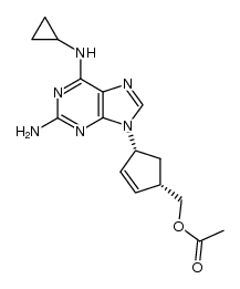 ((1S,4R)-4-(2-amino-6-(cyclopropylamino)-9H-purin-9-yl)cyclopent-2-en-1-yl)methyl acetate图片