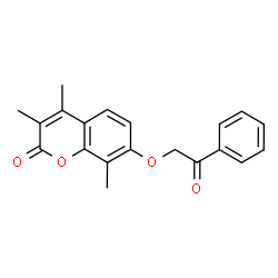 3,4,8-Trimethyl-7-(2-oxo-2-phenylethoxy)-2H-chromen-2-one structure