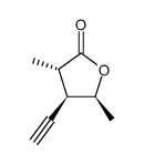 2(3H)-Furanone, 4-ethynyldihydro-3,5-dimethyl-, [3S-(3alpha,4beta,5beta)]- (9CI) Structure