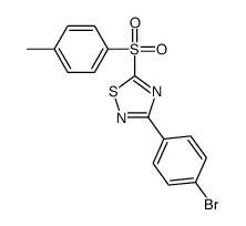 3-(4-bromophenyl)-5-(4-methylphenyl)sulfonyl-1,2,4-thiadiazole Structure