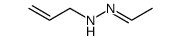 Acetaldehyde 2-propenyl hydrazone Structure