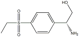 (R)-2-氨基-2-(4-乙磺酰基苯基)乙醇结构式