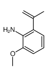 Benzenamine,2-methoxy-6-(1-methylethenyl)-结构式