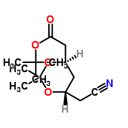 TERT-BUTYL 2-((4R,6S)-6-(CYANOMETHYL)-2,2-DIMETHYL-1,3-DIOXAN-4-YL)ACETATE Structure